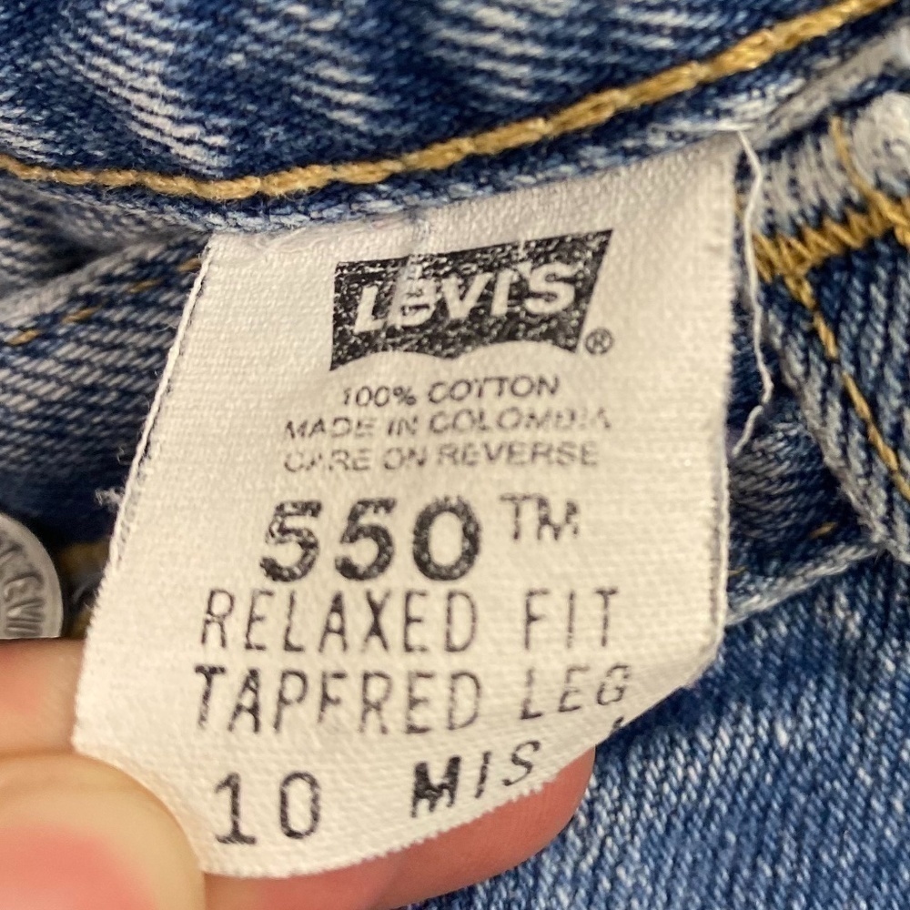 Levi's Relaxed Tapered High Waisted 550 Mom Vintage Jeans SZ 10 MIS - Picture 5 of 6